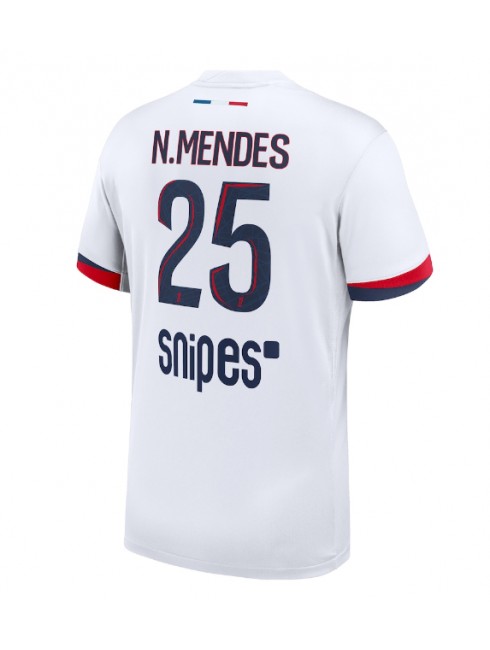 Muži Futbalové oblečenie Paris Saint-Germain Nuno Mendes #25 2025-26 Krátky Rukáv - Preč Muži Futbalové oblečenie Paris Saint-Germain Nuno Mendes #25 2025-26 Krátky Rukáv - Preč